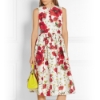 Poppy print dress resmi