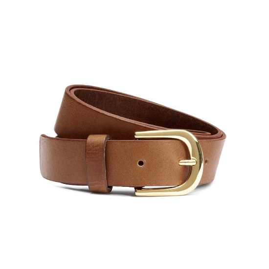 Belt with metal buckle resmi