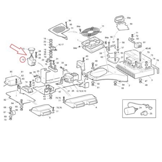 Изображение Linde Forklift 0009733504 Acil Stop Butonu