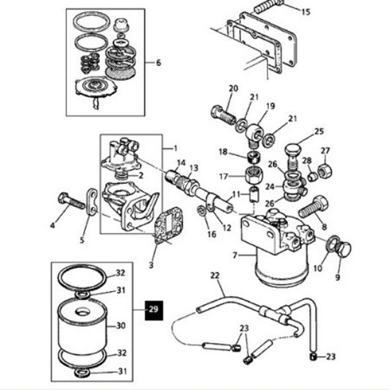 صورة Linde Forklift 0009830520 Yağ Filtresi