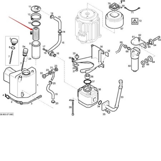 Изображение Linde Forklift 0009830831 Hidrolik Filtre 336 Serisi