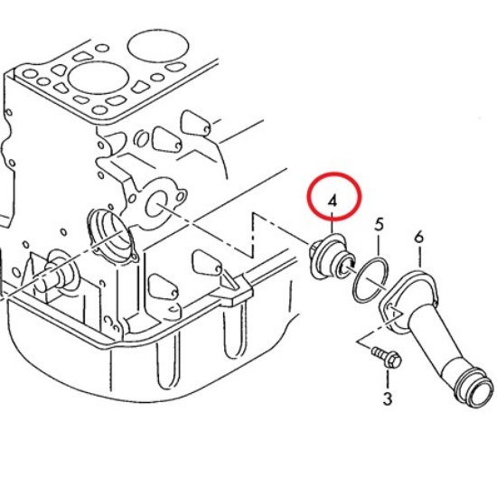 Изображение Linde Forklift VW044121113 (VW068121113A) Termostat