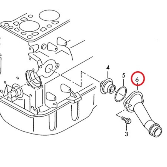 Изображение Linde Forklift VW038121121 Su Flanşı