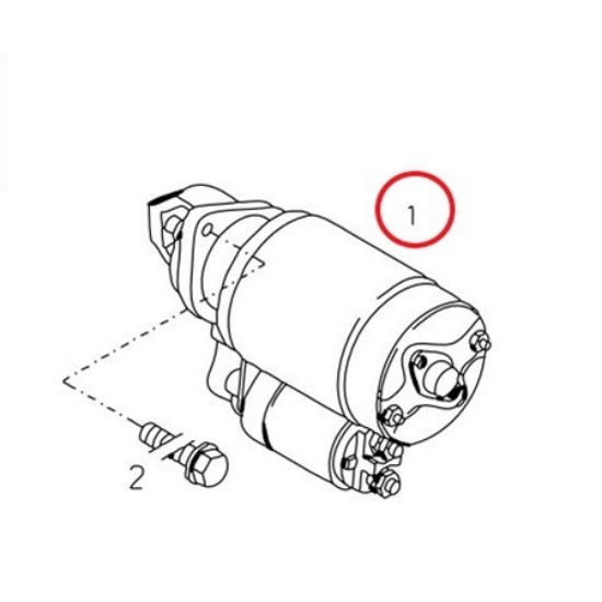 Picture of Linde Forklift DZ01182384 (DZ01183599) Starter (TCD 2011 L04)