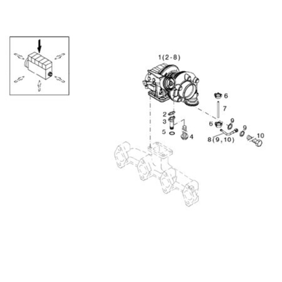 صورة Linde Forklift DZ04513776 (DZ04515427) Turbo (TCD 4.1 L4)