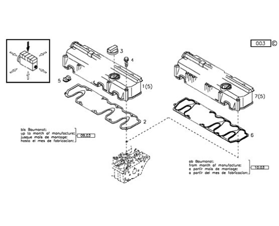 Изображение Linde Forklift 0009615220 Subap Kapak Contası