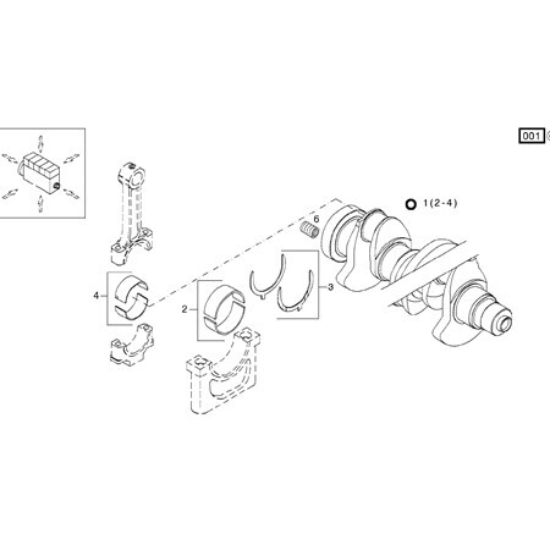 Picture of Linde Forklift DZ04502838 (DZ04292804) Krank Mili