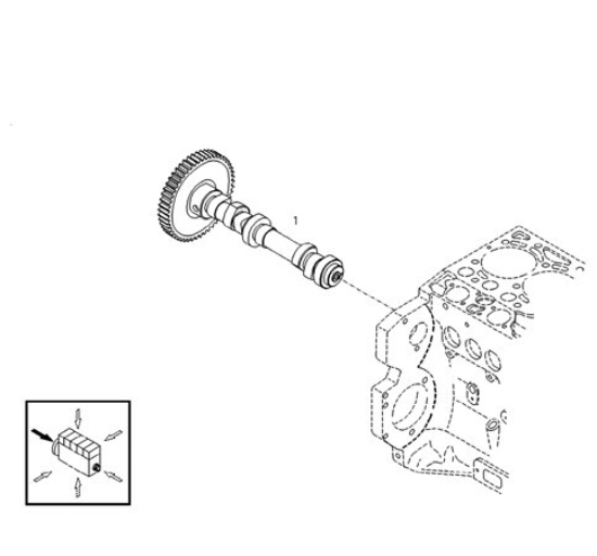 Picture of Linde Forklift DZ04502768 (DZ04292884) Eksantrik Mili