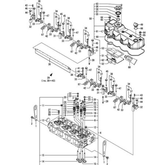 صورة Linde Forklift YM124160-11340 Subap Lastiği (Yanmar)