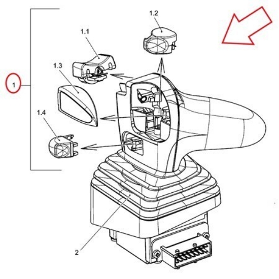 Изображение Jungheinrich Forklift 50271577 Joystick (50449884)