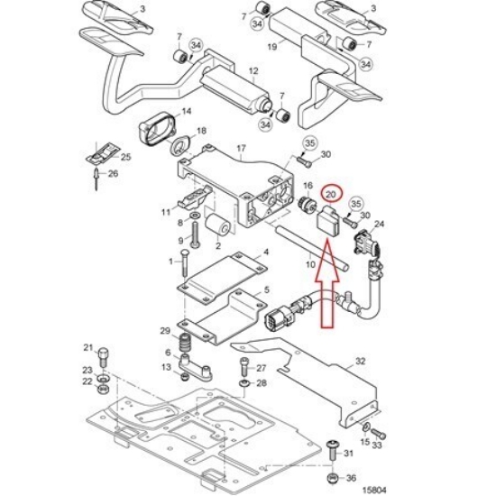 Изображение Still Forklift 0159518 Potansiyometre (R20-60-70)