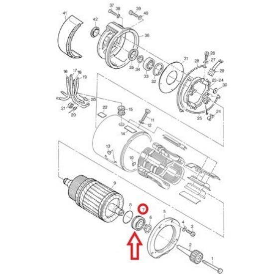 صورة Still Forklift 0295543 Rulman (R06)