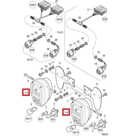 Изображение Still Forklift 0660089 Kombi Ön Far (RX20-50-60)